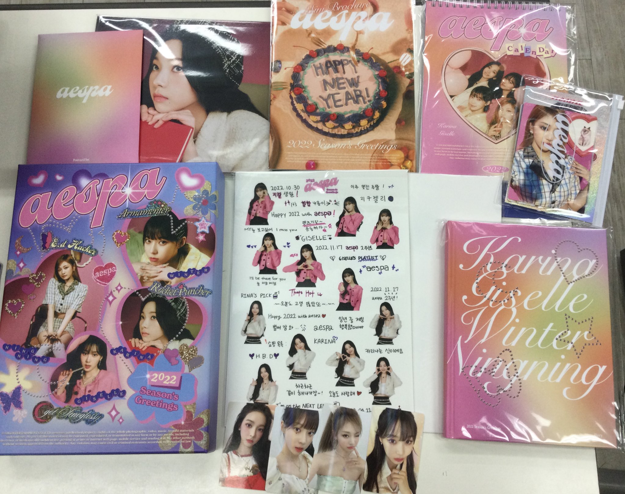 aespa グッズ　セット　トレカ　シーグリ aespa 限定グッズセット シーグリ トレカ
