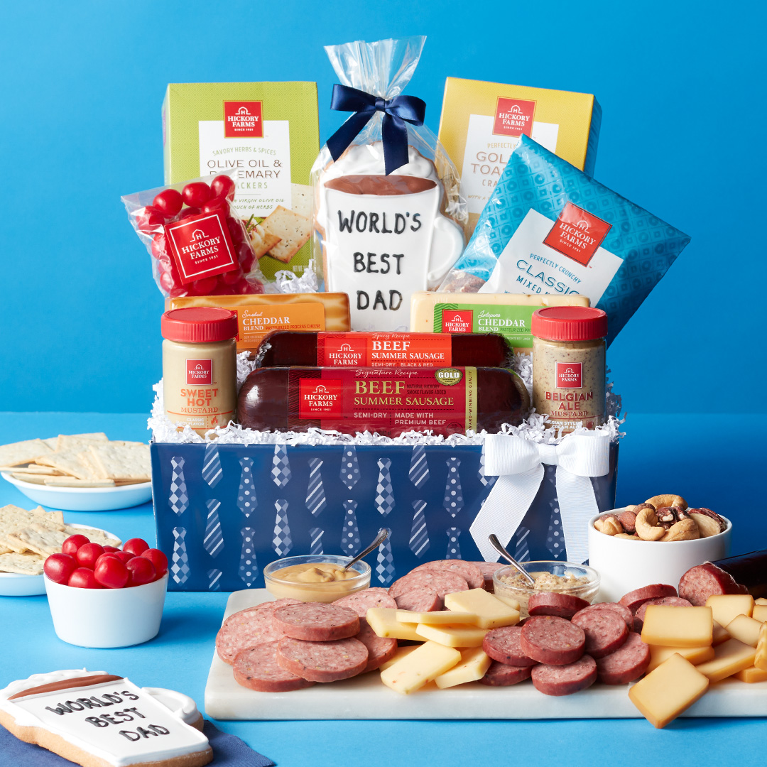 For the dad who can’t get enough snacks, a gift basket filled with tons of hearty bites is the perfect Father’s Day gift. Shop our Premium Father’s Day Gift Set and more here: hf.gift/3wuRAGi