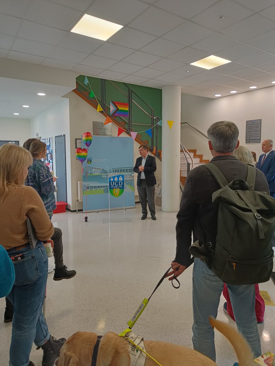 Thank you to all who attended today's wonderful #Pride2022 event <a href="/ucdvetmed/">UCD School of Veterinary Medicine</a>! Niamh Nestor's speech on themes of #Equality #Diversity and #Inclusion was particularly inspiring. Thank you to also to Prof. Michael Doherty for the introduction and Prof. Colin Scott for closing