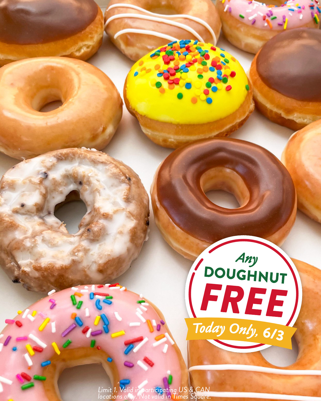 Krispy Kreme National Donut Day 2025 Brier Ammamaria