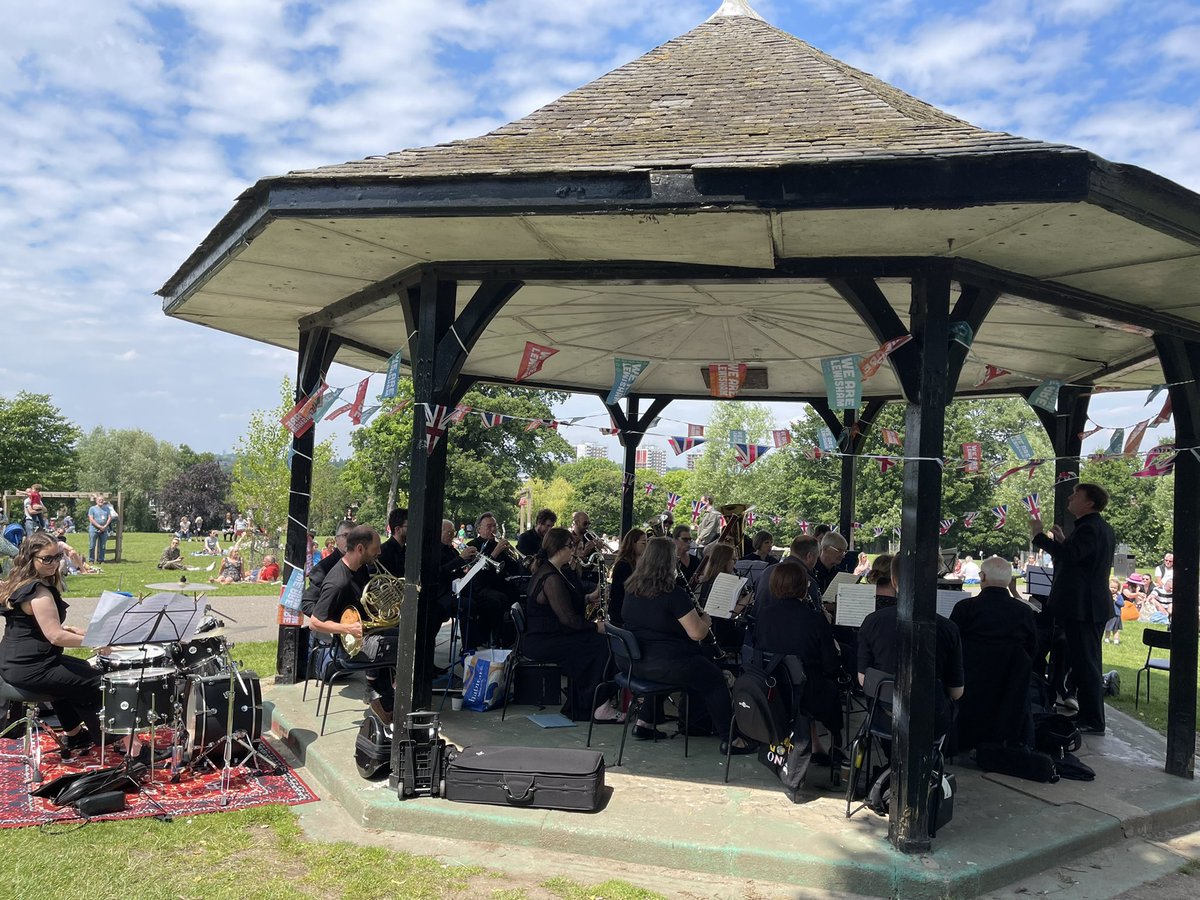Thrilled to see the bandstand <a href="/mountsfieldpark/">Mountsfield Park</a> come alive again with a wonderful brass band - on now so still time to come and join big turnout.  <a href="/WeAreLewisham/">WeAreLewisham</a> #catford #lewisham