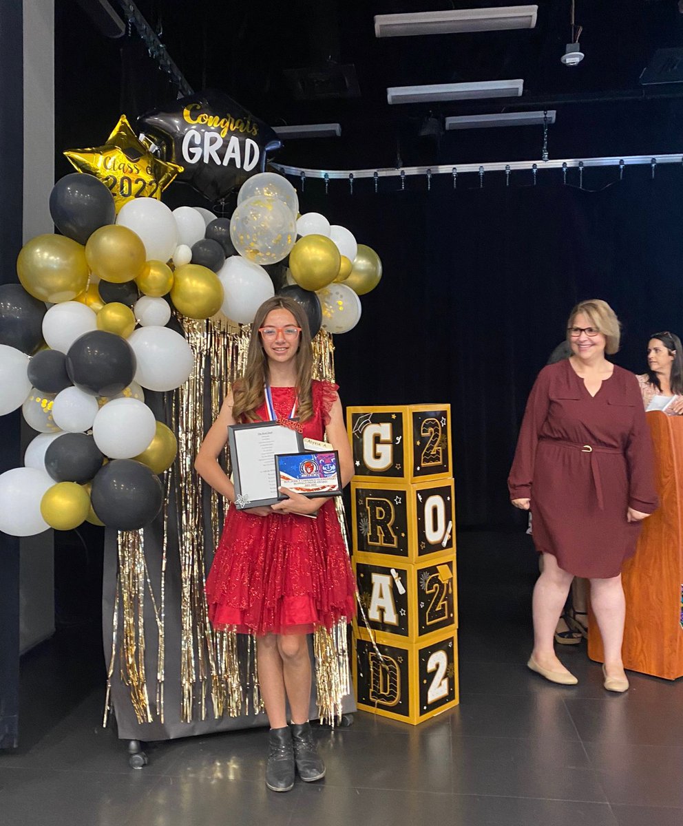 amberabraham89's tweet photo. Ended the year with two graduates, tons of awards and some {happy} tears. They are going to miss SJC. They were blessed with some of the best teachers during their 3 years there! ❤️💙🤍 https://t.co/mUqkSWpkwP