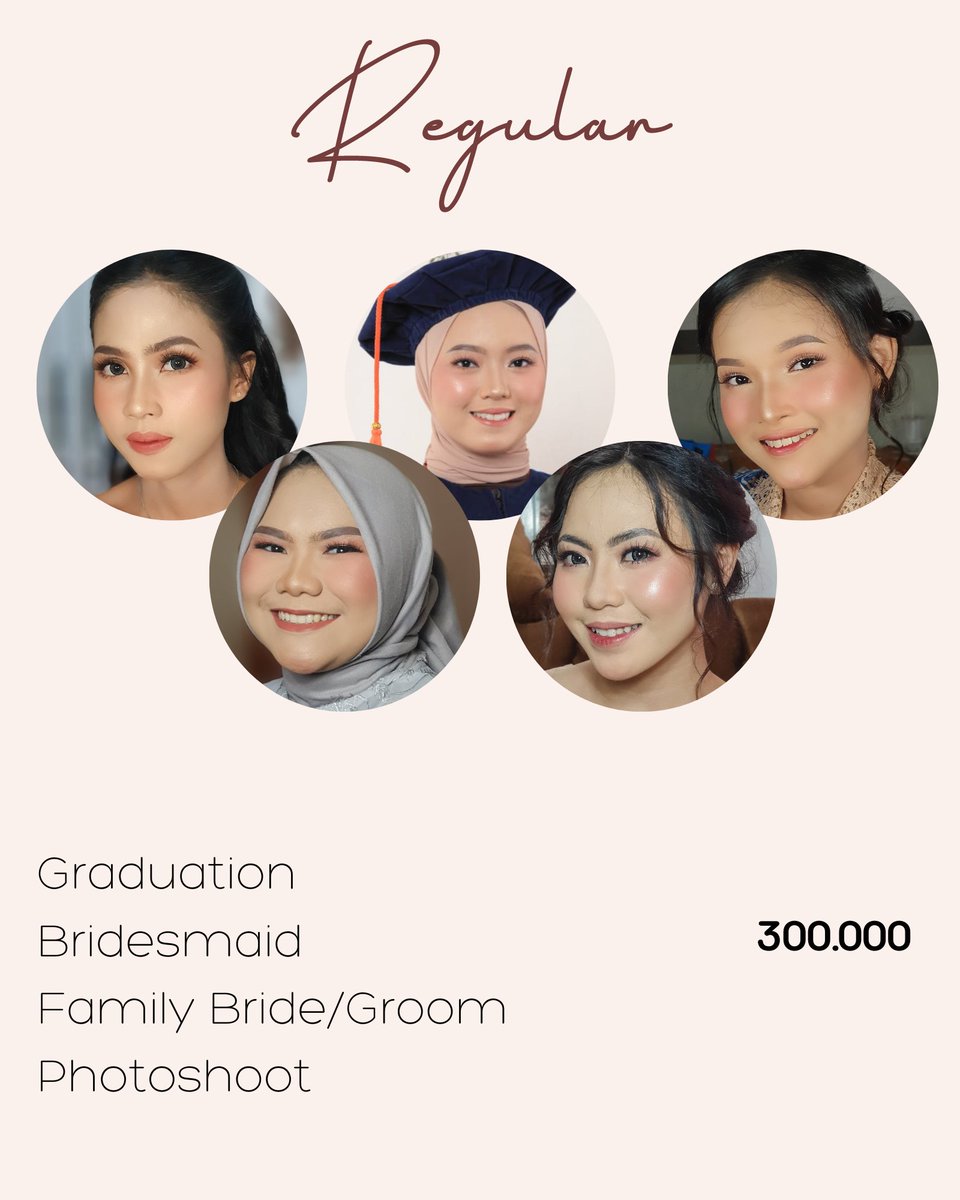 akutajirmlintir's tweet photo. Yang lagi butuh atau cari mua buat wisuda/graduation, lamaran, sister of bride, dll area jabodetabek aku buka jasa makeup (hair&hijab do juga)
📍Free transport Jakarta
Dm yaa kalo mau tanya-tanya
#muajakarta #muagraduation #muawisuda https://t.co/z6qWzfPvmn