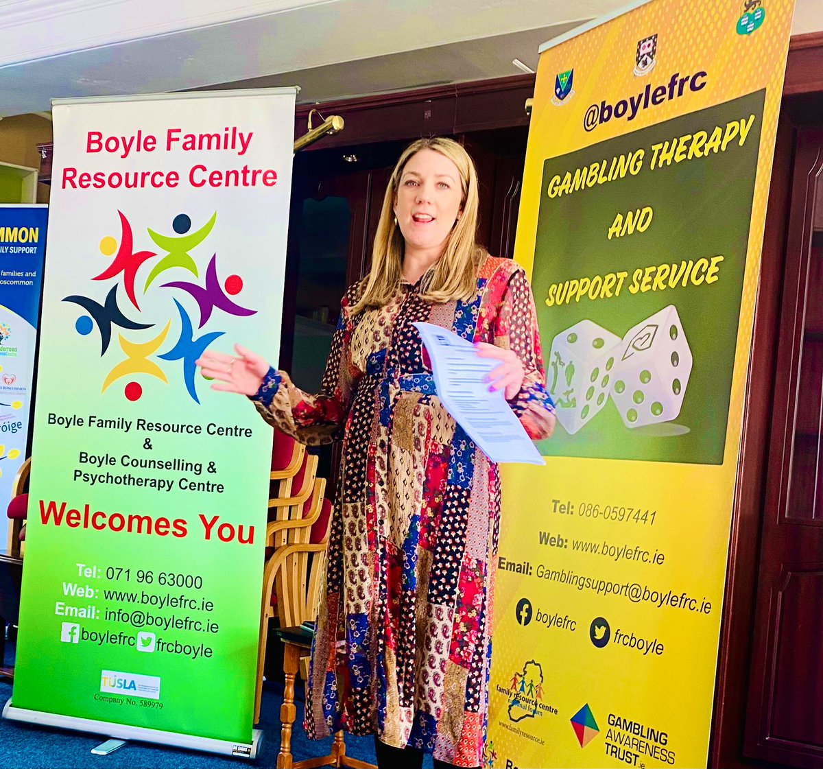 We had a lovely information session this morning with our colleagues from the FRCs across Sligo, Leitrim &amp; Roscommon about the new Gambling Therapy &amp; Support Service, facilitated by Amy. #FamilyResourceIRL #Sligo #Leitrim #Roscommon