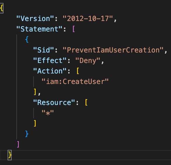 paulschwarzen's tweet photo. After working with an organisation for a year, setting up AWS SSO, and spending lots of time getting DevOps engineers to stop using their IAM identities, I’ve now implemented my favourite Service Control Policy: https://t.co/bDyngCTrVS