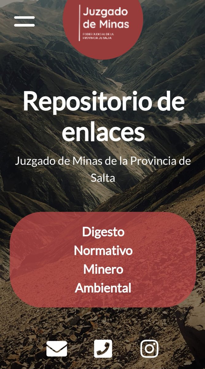 VictoriaMosmann's tweet image. Desde el Juzgado de Minas (@juzgado.minas.salta) presentamos el Digesto Normativo Minero Ambiental de la Provincia de Salta, una herramienta digital que se inserta en el proceso de implementación a nivel local del Acuerdo de Escazú 
instagram.com/juzgado.minas.…