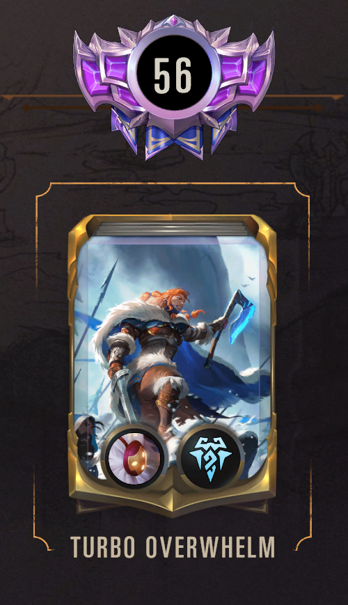 RickoRex's tweet photo. Masters with new Turbo Overwhelm I've been working on the past few days.

Revna closes out the games where this archetype usually struggled. Vortex is a good alternative if you don't like allegiance gambling. Triple Battle fury as obligatory. https://t.co/2HmsmCEl9m