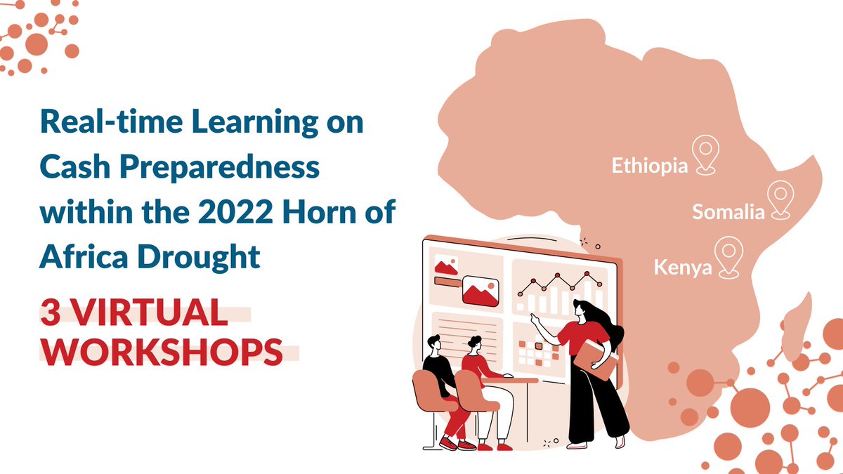 CALP Network (@calpnetwork) on Twitter photo Interviews are done✅but you can still get involved in the real time study on ‘Cash Preparedness within the 2022 Horn of Africa Drought’.
Join us in 3 virtual country workshops:
🇰🇪Kenya 13 June
🇸🇴Somalia 16 June
🇪🇹Ethiopia 17 June
Learn more & register➡️bit.ly/3GO9CIm Interviews are done✅but you can still get involved in the real time study on ‘Cash Preparedness within the 2022 Horn of Africa Drought’.
Join us in 3 virtual country workshops:
🇰🇪Kenya 13 June
🇸🇴Somalia 16 June
🇪🇹Ethiopia 17 June
Learn more & register➡️bit.ly/3GO9CIm