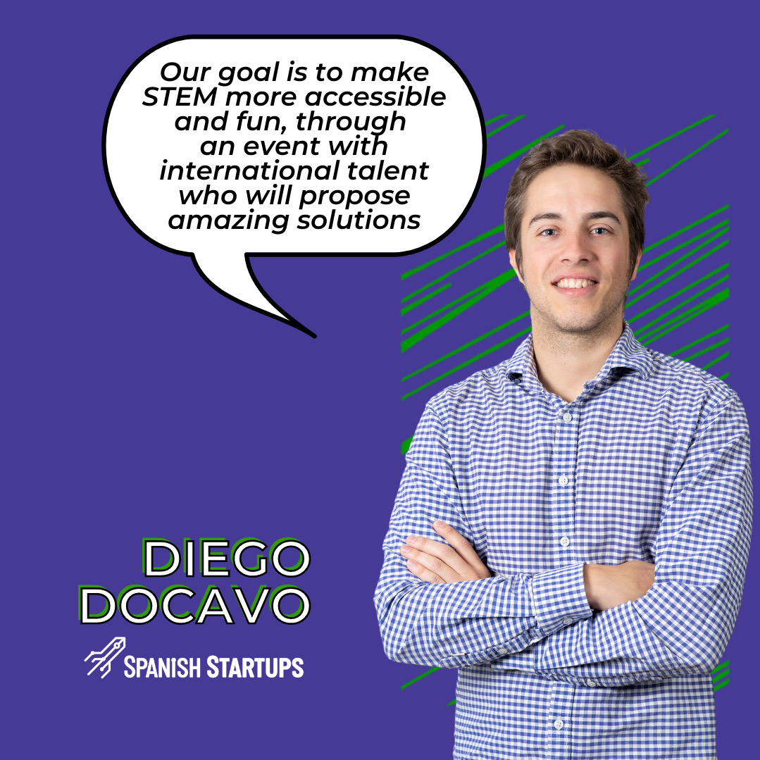 hack_stem's tweet image. 🚀 𝗗𝗜𝗘𝗚𝗢 𝗗𝗢𝗖𝗔𝗩𝗢, from @spanishstartup_, will explain which is the main goal of #HackSTEM22 
Do you want to be part? 𝗝𝗢𝗜𝗡 𝗨𝗦 ➡️ hackstem.es
#HackSTEM #hackathon #roundtables #STEM #STEMEducation #STEAM #STEAMEducation