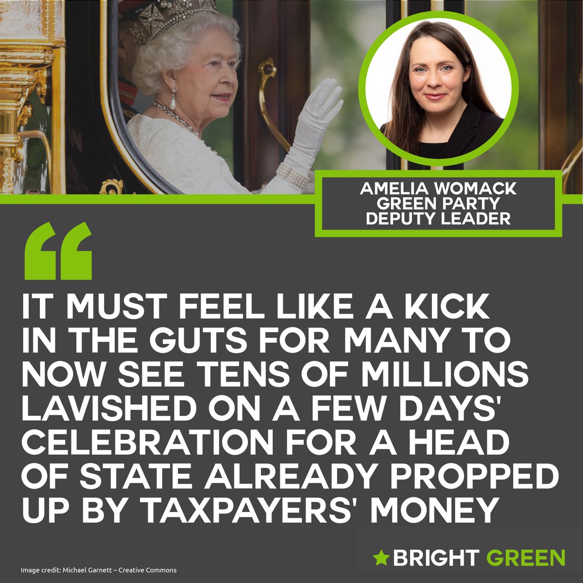 BrightGrn's tweet photo. Could the £28 million funnelled to the jubilee have been better spent? https://t.co/Qm5ANdpRPU