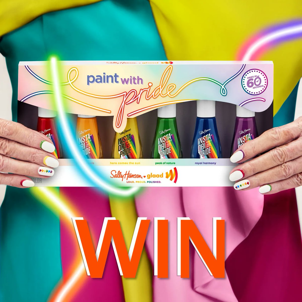 superdrug's tweet image. RT &amp;amp; follow for the chance to #WIN an exclusive Rainbow nail polish set from the new Sally Hansen x Pride collection in partnership with LGTBQIA+ non-profit @glaad 🏳️‍🌈Competition ends 23:59 03/06/22, T&amp;amp;Cs apply 🥰 16+ &amp;amp; UK Only. Superdrug Stores PLC is the promoter.