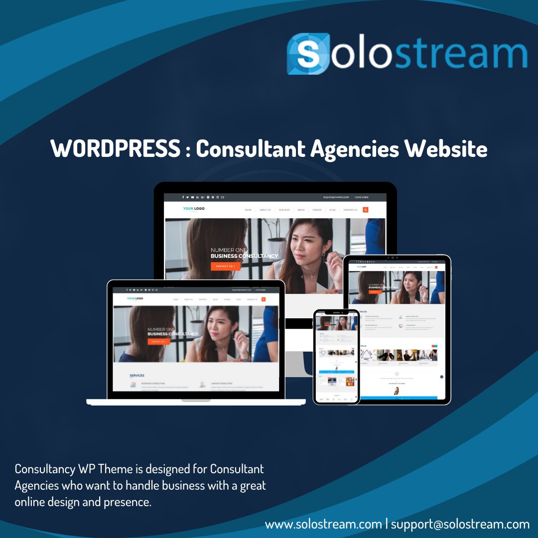 Consultancy WP Theme is designed for Consultant Agencies who want to handle business with a great online design and presence
.
solostream.com/?s=consultancy
.
#solostream  #wordpressthemes #wordpresspremiumtheme #freewordpressthemes #premiumwordpressthemes #freepremiumwordpressthemes