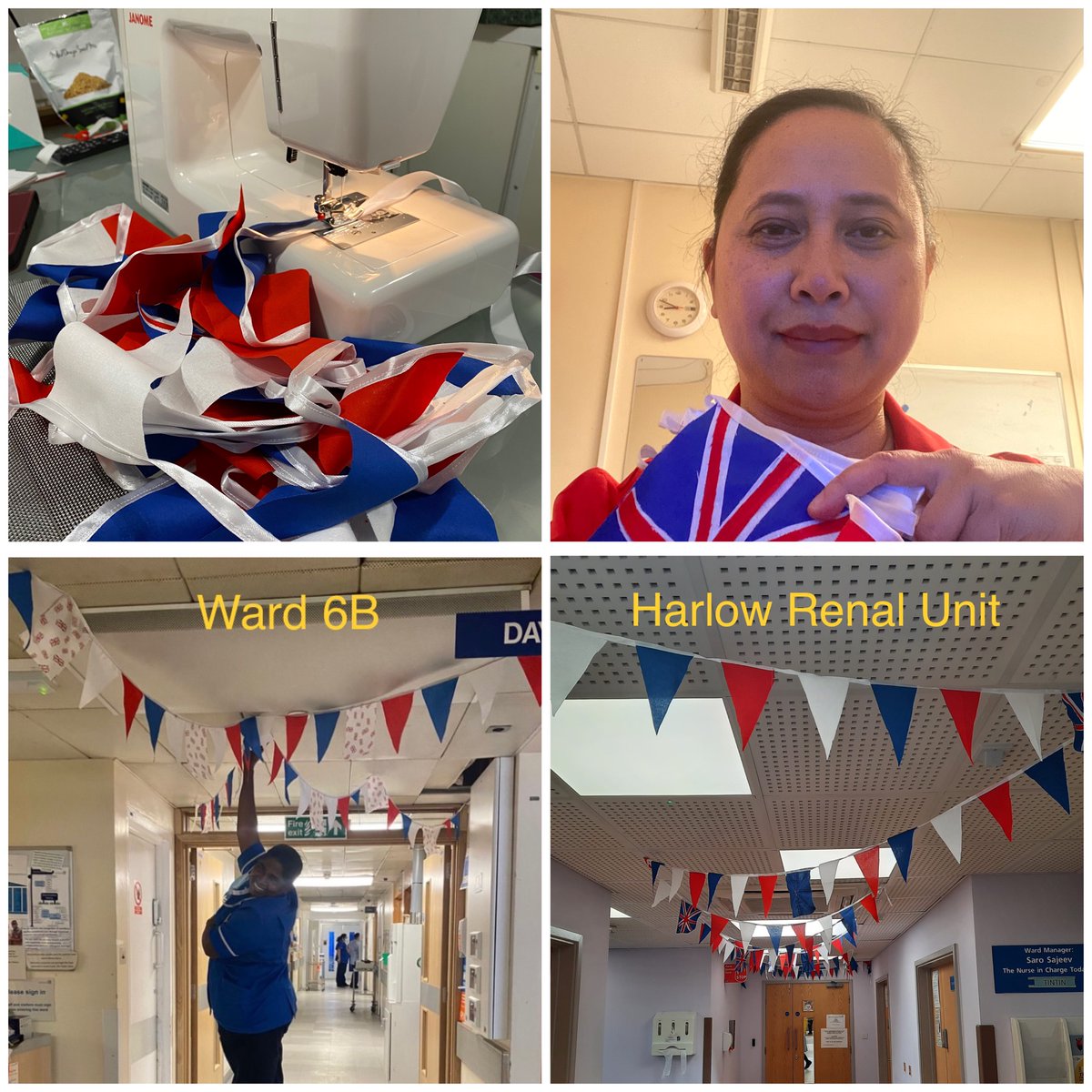 JOCELYNB (@jocelynberdepr1) on Twitter photo Celebrating #PlatinumJubillee. Shops empty so had to take my sewing machine out and DIY😀🎉🇬🇧#renal #Ward 6A #Ward6B <a href="/SandraCruicksh5/">Sandra Cruickshank💙</a> <a href="/praveenjeeva/">Praveen Jeevaratnam</a> <a href="/mallyscott1/">Maureen Casey</a> <a href="/enherts/">East and North Hertfordshire Teaching NHS Trust</a> <a href="/ENHHCharity/">East and North Hertfordshire Hospitals' Charity</a> Celebrating #PlatinumJubillee. Shops empty so had to take my sewing machine out and DIY😀🎉🇬🇧#renal #Ward 6A #Ward6B <a href="/SandraCruicksh5/">Sandra Cruickshank💙</a> <a href="/praveenjeeva/">Praveen Jeevaratnam</a> <a href="/mallyscott1/">Maureen Casey</a> <a href="/enherts/">East and North Hertfordshire Teaching NHS Trust</a> <a href="/ENHHCharity/">East and North Hertfordshire Hospitals' Charity</a>