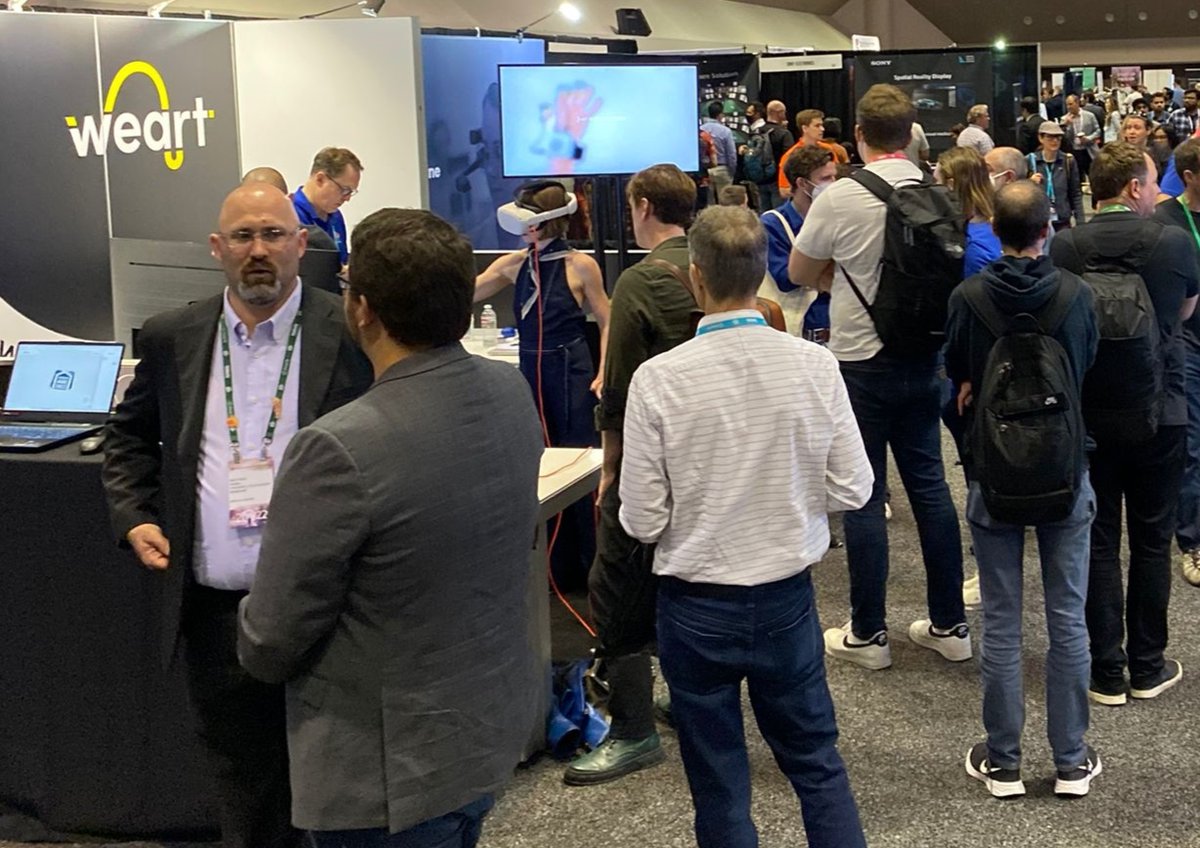 WEARTHaptics's tweet photo. First day of @ARealityEvent 2022
Just for the record, in the history of a successful startup, that is how it grows over time... #WEART is here to own its place.
To the future 🚀

#AWE2022 #haptics #VR #AR #virtualreality #augmentedreality #XR #senseoftouch #extendedreality https://t.co/uZ6Q3haBpr