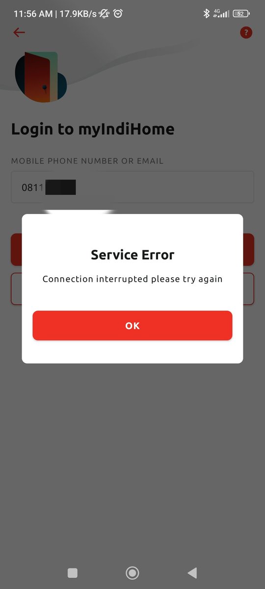 benkdash's tweet photo. Mau lapor gangguan tapi selalu gagal login myindihome baik email/phone. Trus aku kudu piye 😤 @TelkomCare @TelkomIndonesia @IndiHome https://t.co/2PivgOWBzI