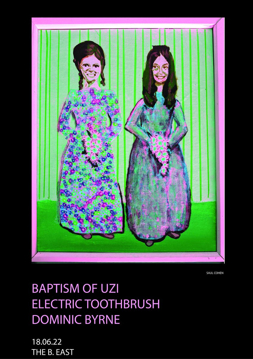 BaptismofUzi's tweet photo. We have a show 18.06.22 at the b. East in Brunswick. Come it's free. https://t.co/obpZI7Qwqq