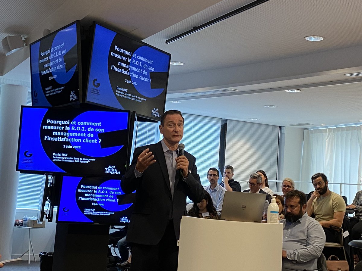 FlorenceBouchot's tweet photo. C’est parti pour la 55ème #ConventionAMARC sur la #mesure &amp; le #ROI du #management de l’#insatisfaction client, préparée &amp; animée par @ml_jullien. Intervention de Daniel Ray sur la définition et l’utilisation de la méthode du Complaint Model. #relationclient #rentabilité #profit https://t.co/ddzod7eHgO