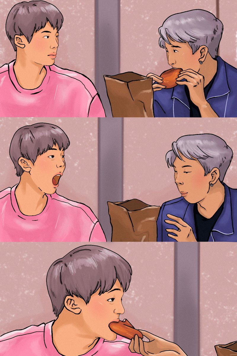 SoapyT_T's tweet photo. How can I get an iPad and not make BTS fan art?? @BTS_twt #BTS_twt #BTS #btsfanart #JIN #NAMJOON https://t.co/j8fRnT963X