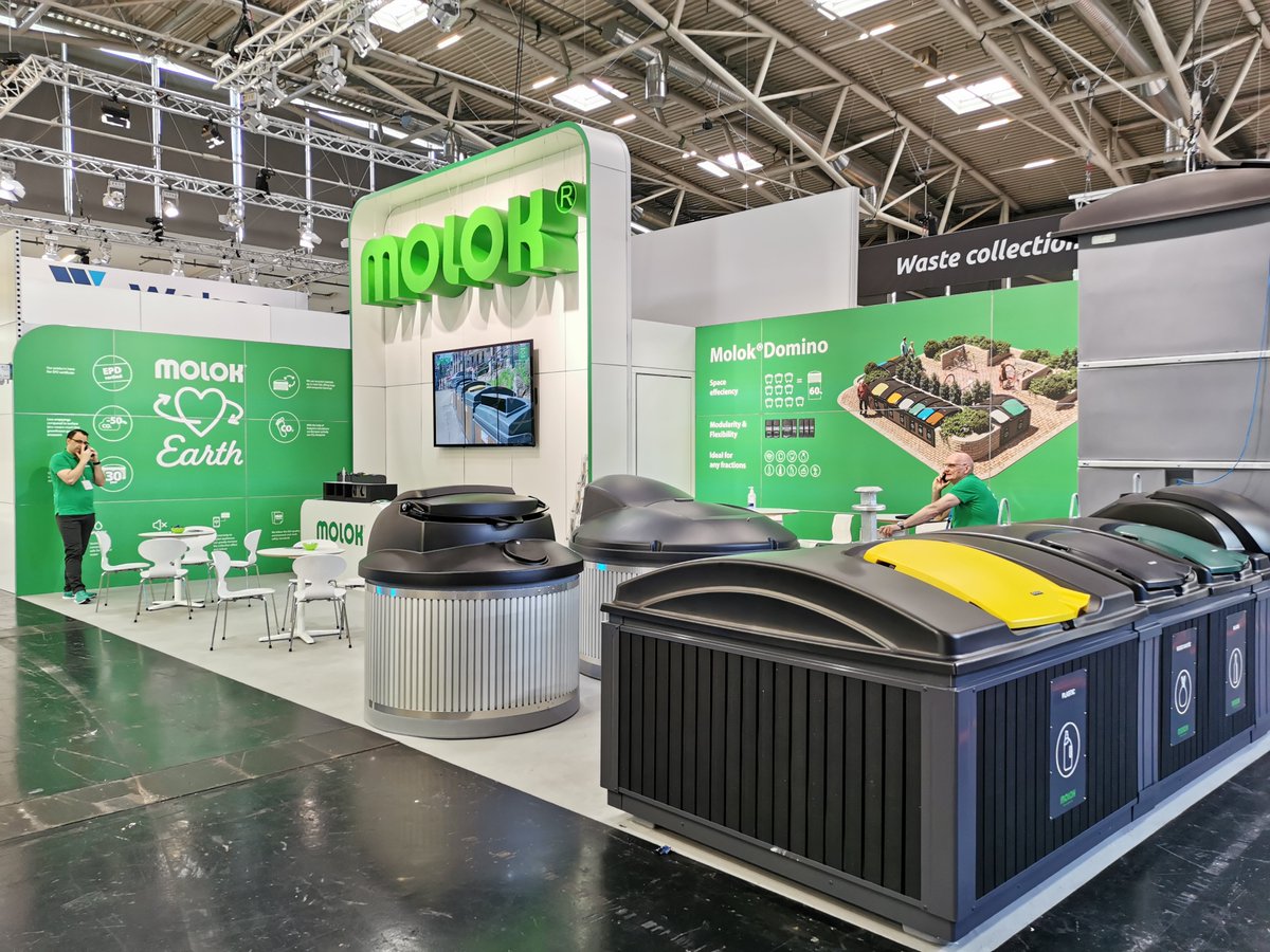 SarittaDuhamel's tweet photo. The last exhibiting day about to start! Come and meet us at #IFAT2022 Hall A5, booth 241
#molok #semiunderground #deepcollection #wastecollection #sustainability #waste #trash #ifat https://t.co/fqre0UQ3IS