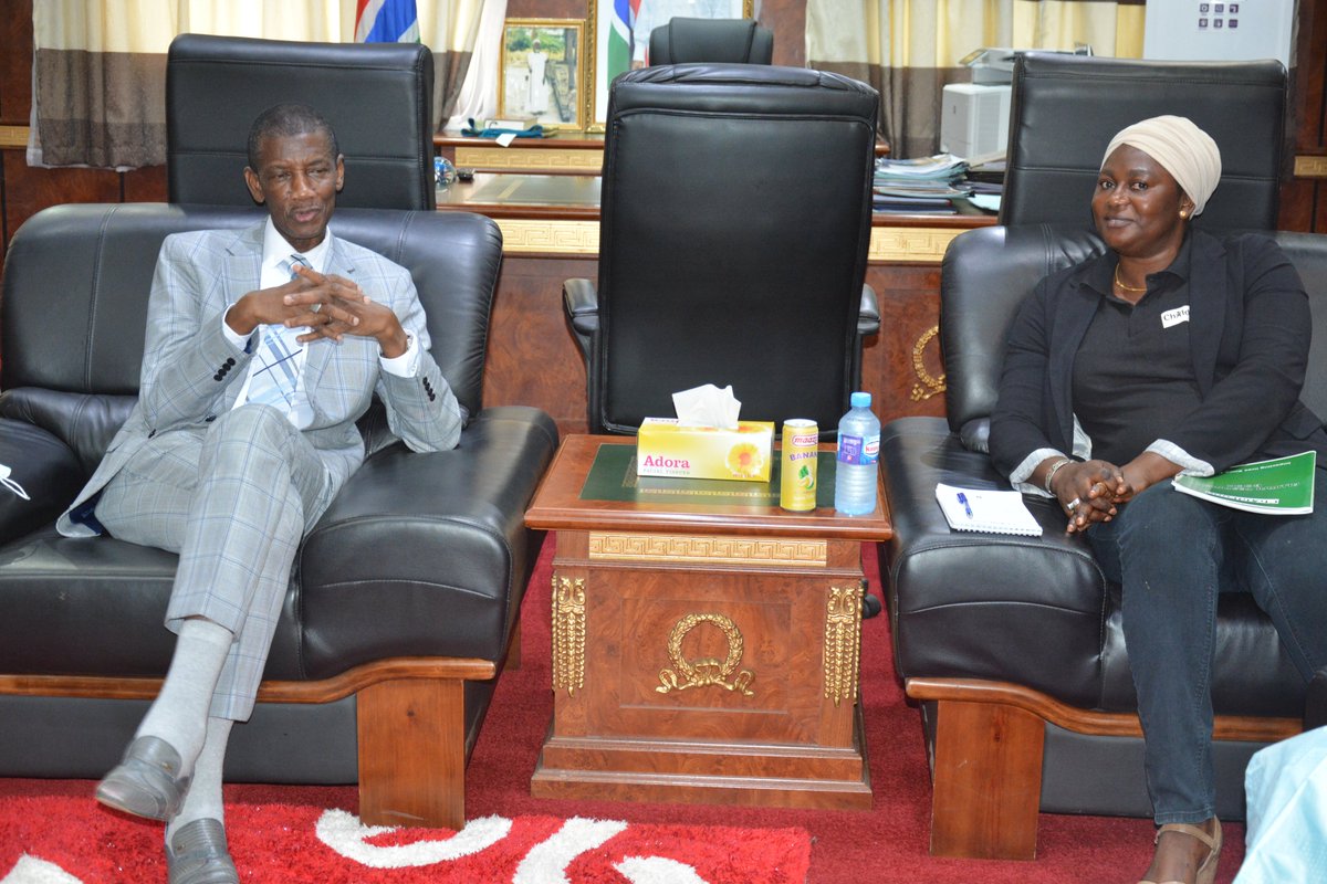 ChildFundGambia's tweet photo. #Children's minds are intoxicated by the digital world, and we must work together to protect them from the negative impact of the "virtual society," says the Vice President of The Gambia during a meeting with ChildFund Country Management Team at his office. 
#ProtectOurChildren https://t.co/vrgtnoA0b9