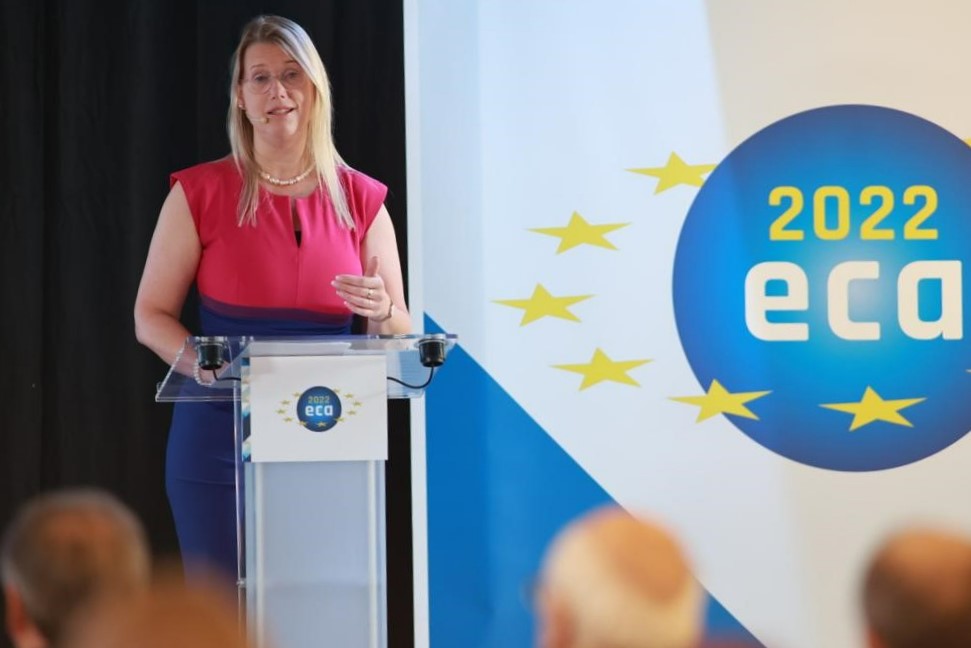 eca2022's tweet photo. After a lovely Spanish Evening, Day 2 starts with an exciting keynote by @phielkema from @eiopa_europa_eu ! #ECA2022 https://t.co/4B6mvicyC8