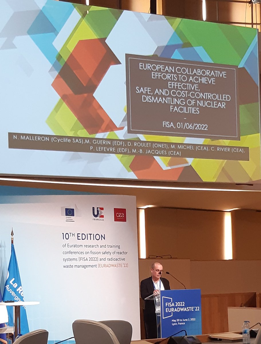 inno4graph's tweet photo. During the recent #FISA2022, Philippe Lefevre, #EDF made a presentation during the session“Improved Expertise and #Innovations in #Decommissioning”.
More information on https://t.co/lC9VoWzKLk
@inno4graph @ld_safe @InsiderH2020 @pleiadeseuproject #cleandem #researchimpactEU https://t.co/zqX7V04Lh1
