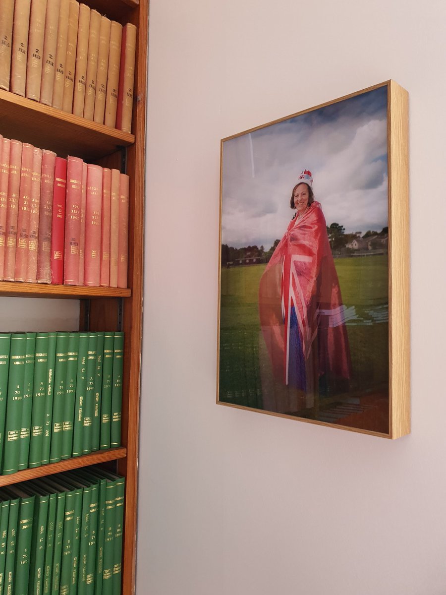 On this special Platinum Jubilee bank holiday, we are celebrating Jane, our Library and Information Assistant, who has been Queen of the Geography Library for almost 20 years. Long may she reign 👸📚👑