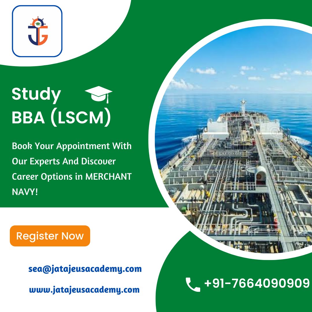 jatajeusacademy's tweet photo. BBA Logistics Management graduates are hired in various public and private organizations, Shipping Companies, Ports and Harbours, Air, Rail & Road Transportation firms, Logistics Companies, etc.
#joinus #bbalogistics #supplychainmanagment #ShipsAndShipping #maritime https://t.co/urkc7RPJzh