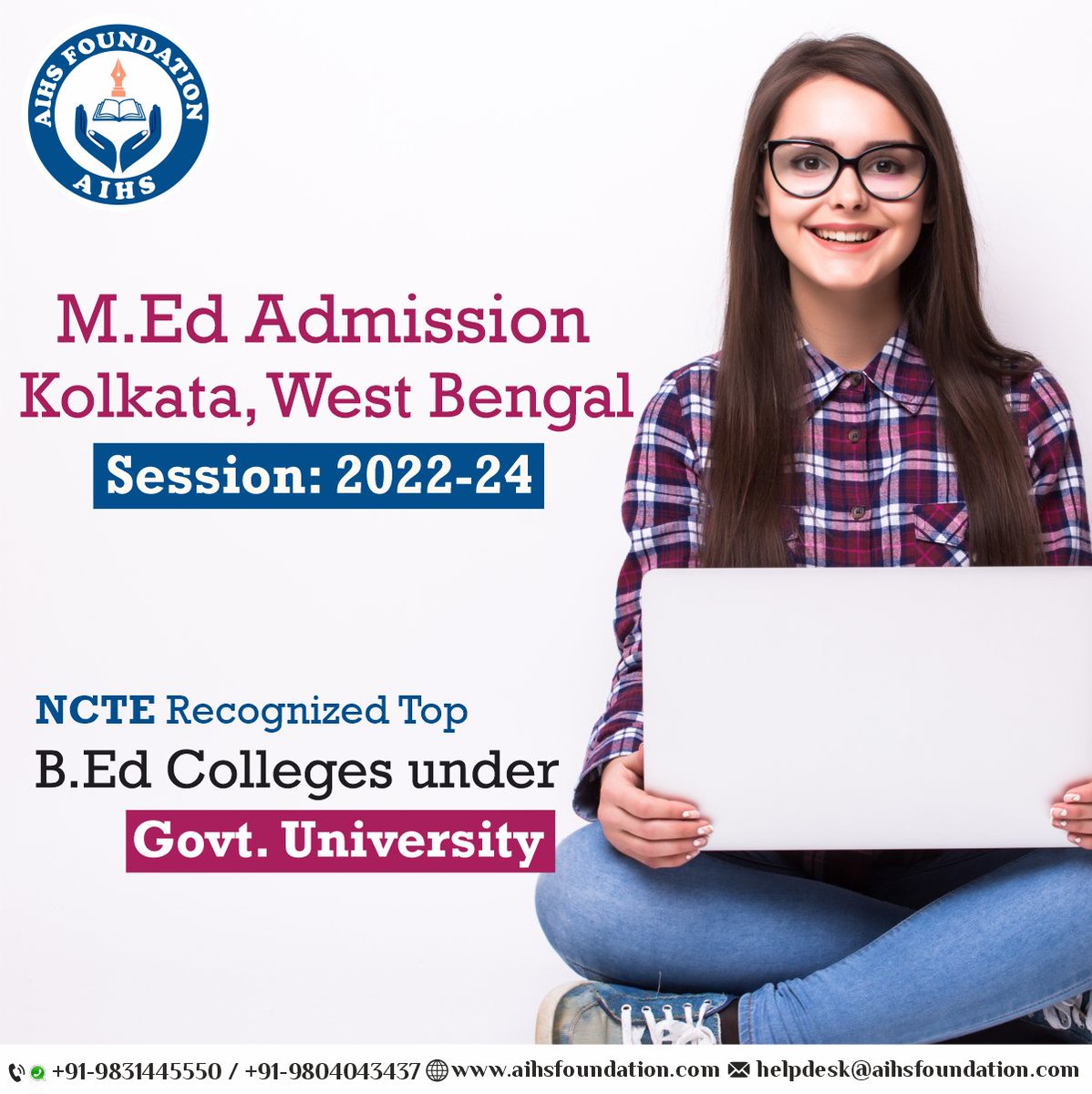 AIHS_Kolkata's tweet image. M.Ed Admission Open For New Session
Book your seat now 
contact: 9831445550, 9804043437
#medadmission #medcourse #medadmissionopen #med #admissionopen #aihs #aihskolkata