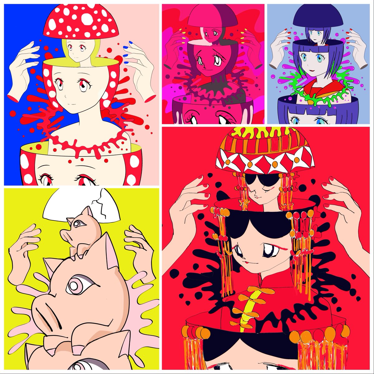 Kawaii Girl Collage Eurekaの新作5点を追加しました!
障害のあるクリエイター達がKawaii girl collageをベースに制作した、みんなのコレクションです。
売り上げは障害者さん達の収入(一部運営費)になります。
よろしくお願いします!
https://t.co/iXarxQXwQn

#障害の壁は消えた
#EUREKA
#KGCE 