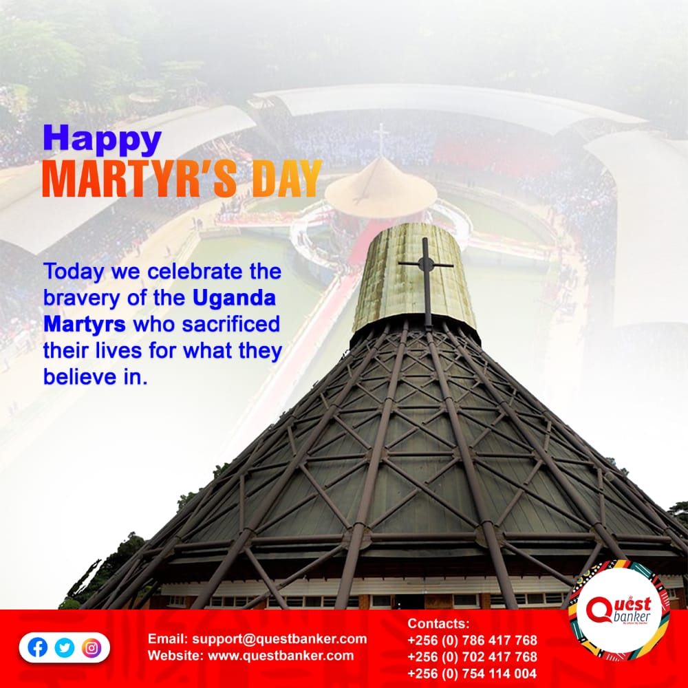 questbanker's tweet photo. Today we celebrate the bravery of the Uganda Martyrs who sacrificed their lives for what they believe in.
Happy #MartyrsDay2022 https://t.co/Yiy1mQRlmI