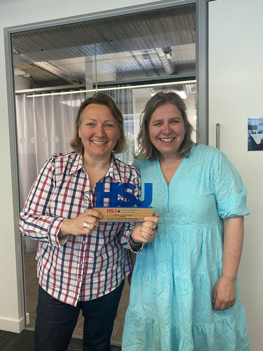 louisekeane1986's tweet photo. #innovation #digital #ASC #nursing #UCLP #deterioration #HSJ UCLP have supported NCL in their digital deterioration journey with care homes, without your support &amp; guide we would have never won this award. Great to share with Val. @UCLPartners @NHS_NCLCCG @NCLTrainingHub @whzan https://t.co/YwOFwnsFPk
