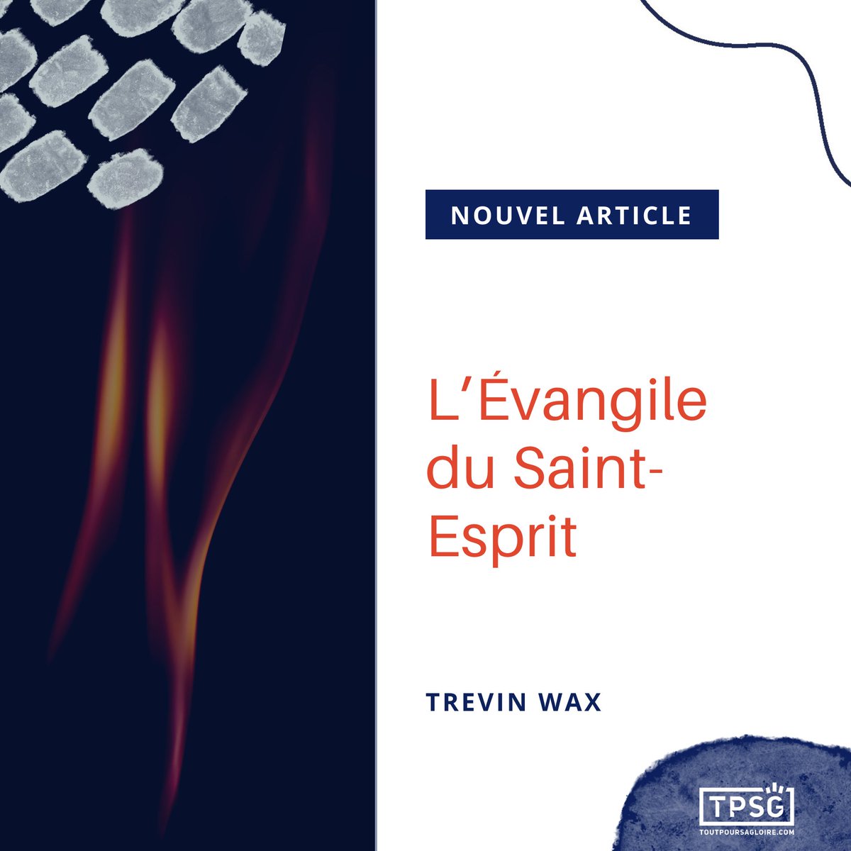 t_p_s_g's tweet photo. [ARTICLE DU JOUR] "Nous oublions que nous sommes #sauvés en vue d’une #relation avec Dieu (pour le connaitre, l’adorer) afin de participer à sa #mission (chercher et sauver les perdus). C’est le #SaintEsprit qui nous rend #capables!"
.
A lire ici 👉 https://t.co/zAaY84QjSo https://t.co/E5FFPr2aXZ