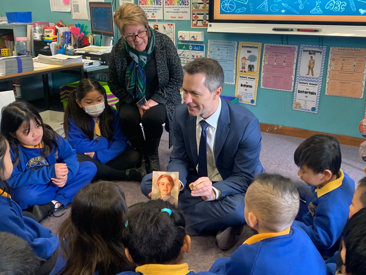 Today, the Hon Jason Clare MP,  Federal Minister for Education visited our school. Jason Clare attended Cabramatta PS and was taught by Mrs Fry in Yr 1. We are proud that Cabramatta PS had such a positive impact on his life. <a href="/JasonClareMP/">Jason Clare MP</a> <a href="/BenKirkman/">Ben Kirkman</a> <a href="/lisaporter555/">Lisa Porter</a>