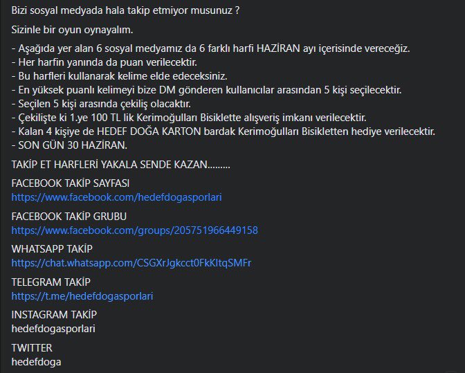 hedefdoga's tweet photo. FACEBOOK TAKİP SAYFASI
https://t.co/H6QkBV62wC

FACEBOOK TAKİP GRUBU
https://t.co/39EuYE5TlM

WHATSAPP TAKİP
https://t.co/CdHsB3kAV4

TELEGRAM TAKİP
https://t.co/8dhCHFs7Bi

INSTAGRAM TAKİP
hedefdogasporlari

TWITTER
hedefdoga https://t.co/RwCqwfZoCd