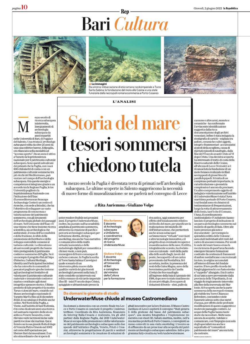 #oggi #3giugno al <a href="/MuCastromediano/">Museo Castromediano Lecce</a> di #Lecce si  dialoga di #turismo , #dimensione #sociale dei #BeniCulturali ,  #cooperazione territoriale, #Mare , #archeologia , #eredità comune e #tesori nascosti