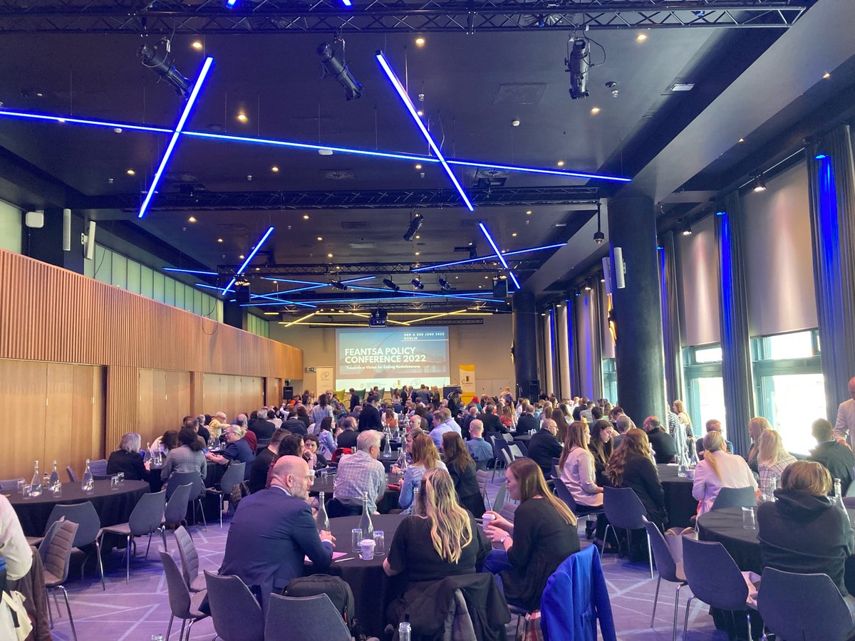 FEANTSA's tweet photo. 👏 And we're off! 

FEANTSA President @Kjellsortering, Irish Minister for Housing, Local Government and Heritage @DarraghOBrienTD and chair of @SimonCommunity Mick Price open #FEANTSA2022 Policy Conference. 

🔜 Stay tuned for updates throughout the day! https://t.co/fLcDvDUEZA