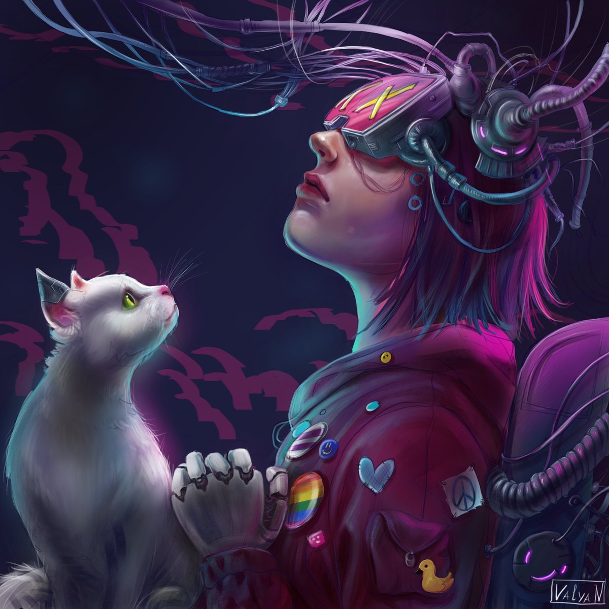 "Where are you now?" My entry for <a href="/avril15NFT/">avril15 is probably a cult, right?</a> fanart challenge. Thank you for this chance)
On <a href="/Opensea/">OpenSea</a> for 0.2 $Eth 
opensea.io/assets/ethereu…
#NFTCommumity #Nfts #NFTfam #Avril15 #OGCollective