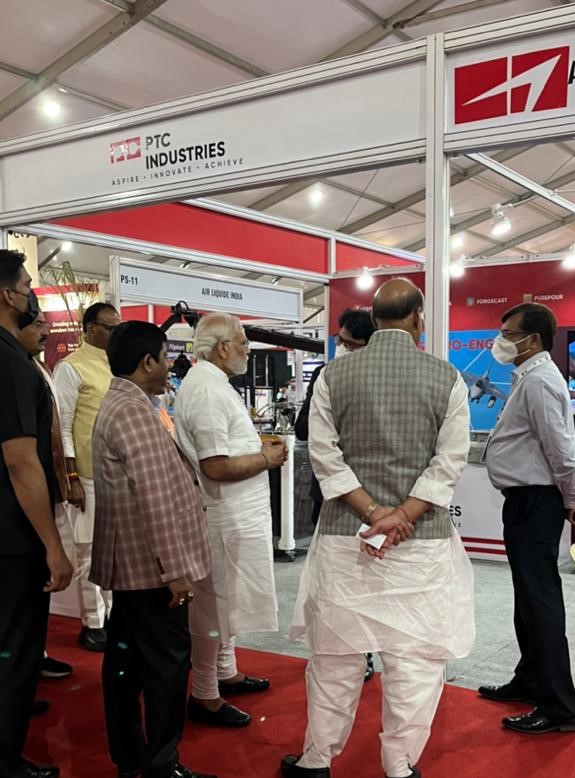 PTC Industries (@ptcil) on Twitter photo Honourable Prime Minister, Shri Narendra Modi ji at the PTC Industries Stand on the occasion of GBC 3.0 in Lucknow today with Honourable Raksha Mantri, Shri Rajnath Singh ji and Honourable Chief Minister, UP, Shri Yogi Adityanath ji.
<a href="/narendramodi/">Narendra Modi</a> <a href="/rajnathsingh/">Rajnath Singh</a> <a href="/myogiadityanath/">Yogi Adityanath</a> Honourable Prime Minister, Shri Narendra Modi ji at the PTC Industries Stand on the occasion of GBC 3.0 in Lucknow today with Honourable Raksha Mantri, Shri Rajnath Singh ji and Honourable Chief Minister, UP, Shri Yogi Adityanath ji.
<a href="/narendramodi/">Narendra Modi</a> <a href="/rajnathsingh/">Rajnath Singh</a> <a href="/myogiadityanath/">Yogi Adityanath</a>