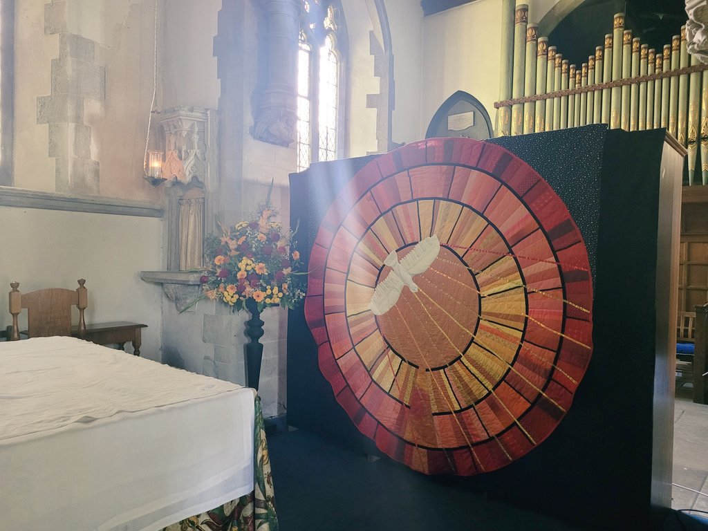 BletchingleySt's tweet photo. St. Marys ready for the Jubilee and Pentecost! https://t.co/8vMYvJJFWL