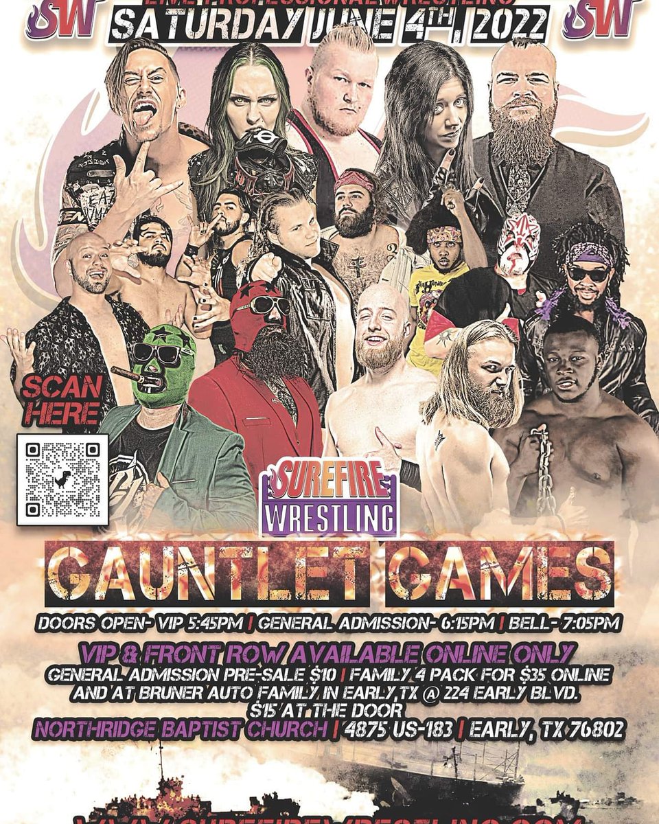 SurefireLive's tweet photo. We are still looking for a Referee , ring announcer and possibly commentary for our show tomorrow the 4th In Early,TX 
If available and interested please DM or send email to bookings@surefirewrestling.com https://t.co/5Sx2UjiWlL