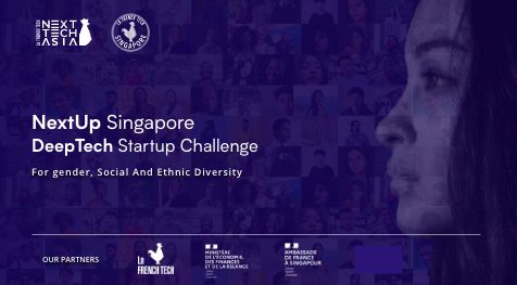 #NextTechAsia | 📢 Got an innovative #deeptech solution that’s ready to scale?

🔥 Apply to #NextUpSingapore a unique program looking for tomorrow’s #DeepTech talent and promoting more diversity in #Tech4Good.

✅ Deadline : june 1st  lnkd.in/g_wFZiJi