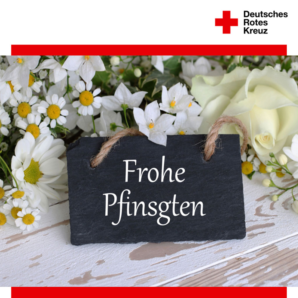 Der DRK-Kreisverband Meiningen und die Senioren-, Pflege- und Betreuungszentrum Meiningen gGmbH wünscht allen Bewohnern, sowie den haupt- und ehrenamtlichen Mitarbeitern ein paar erholsame Pfingstfeiertage. Bleibt alle gesund!