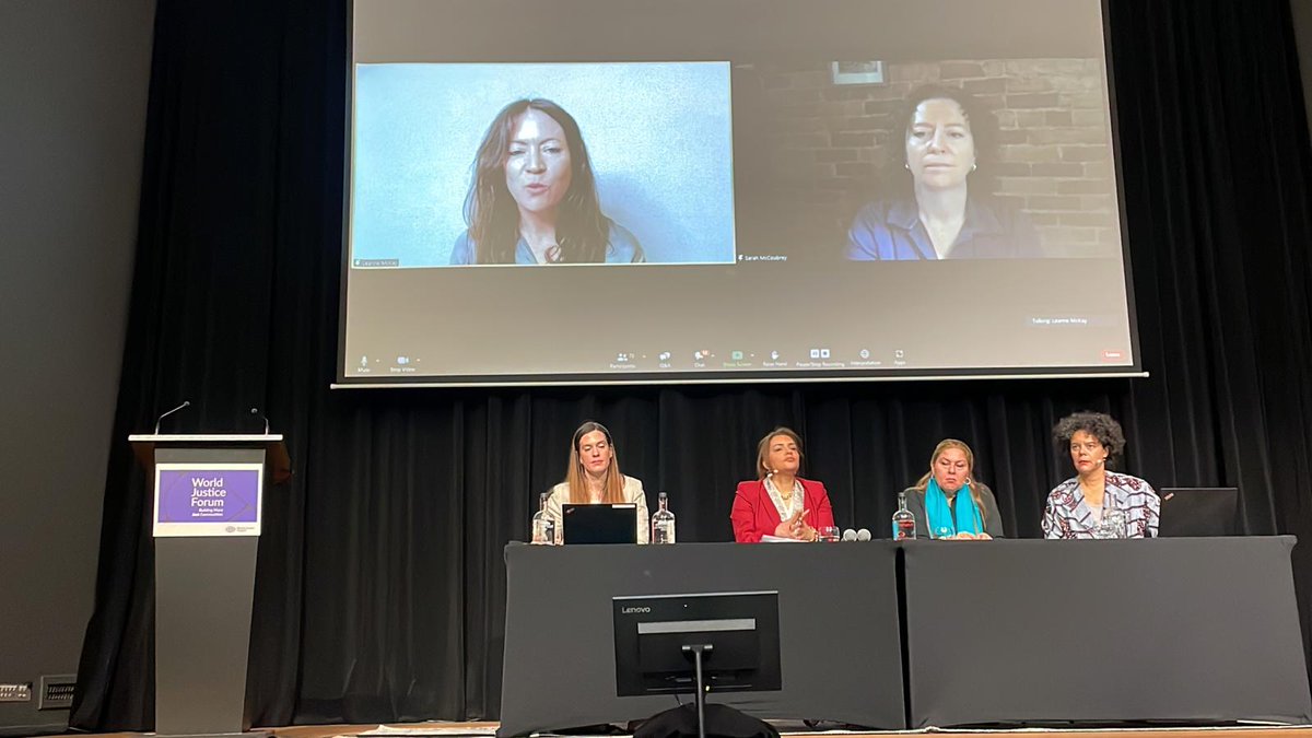 UNDPPalestinian's tweet photo. #HappeningNow: Pal. Chief Prosecutor &amp; Head of Family Protection Dareen Salhieh presenting Mizan case mgt system at the launch of @UNDP 's Justice Futures Colab event today with our @SawasyaPal colleagues.
Explore➡️Innovate➡️ Deliver #accesstojustice solutions
#WorldJusticeForum https://t.co/yRWM0L242l