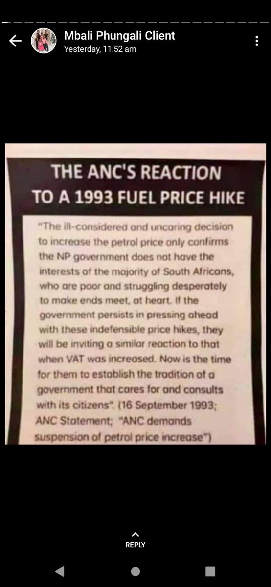 MoyaSandile's tweet photo. @Julius_S_Malema @EFFSouthAfrica @ANCParliament @CyrilRamaphosa  where is the ANC that was fighting for its people ? 
@PresidencyZA https://t.co/0sa7IOszZ8
