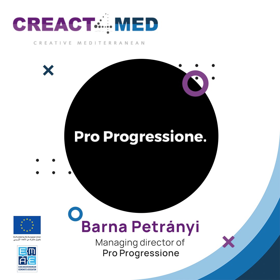 ied_europe's tweet photo. 🟪👥 Meet the Speakers of the @creact4med Webinars | Barna Petrányi

Barna is the founder and leader of #ProProgressione, a cultural production agency dedicated to support the international collaboration of Hungarian artists and art organisations. 

#iED #EuropeAidProgramme https://t.co/mN5ZL2DQZs