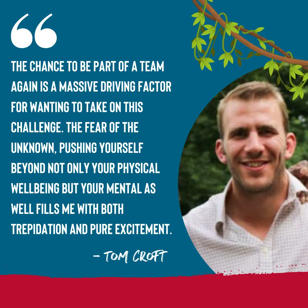 'What gives this challenge that added layer is the chance to support a mate, and his ambition to not only be there for those affected by brain tumours but to contribute in any way possible to find a much-needed cure.' - Tom Croft