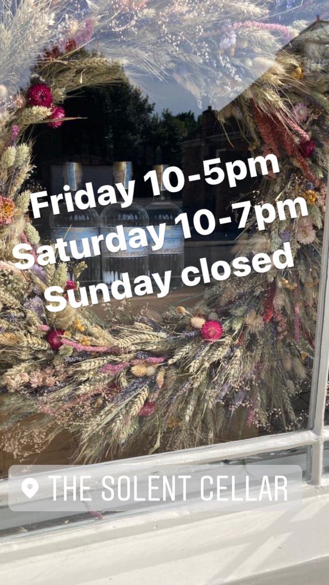 Opening hours over the weekend! Pop by for a bottle or two, or come and enjoy a glass of <a href="/LanghamWinery/">Langham Wine Estate</a> in our courtyard garden #JubileeWeekend #lymington