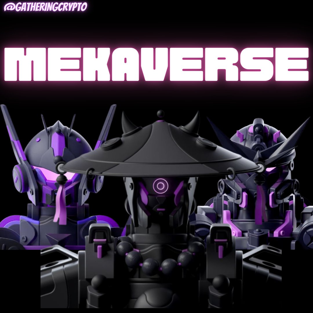 Gatheringcrypt2's tweet image. #MekaVerse 
a collection of 8,888 digital #art #NFTs defined as ‘#Mekas’. The pieces of art as based on ‘Mobile Suit Gundam’, a popular #anime #series , which adds further popularity to this drop.
#crypto #web3 #token