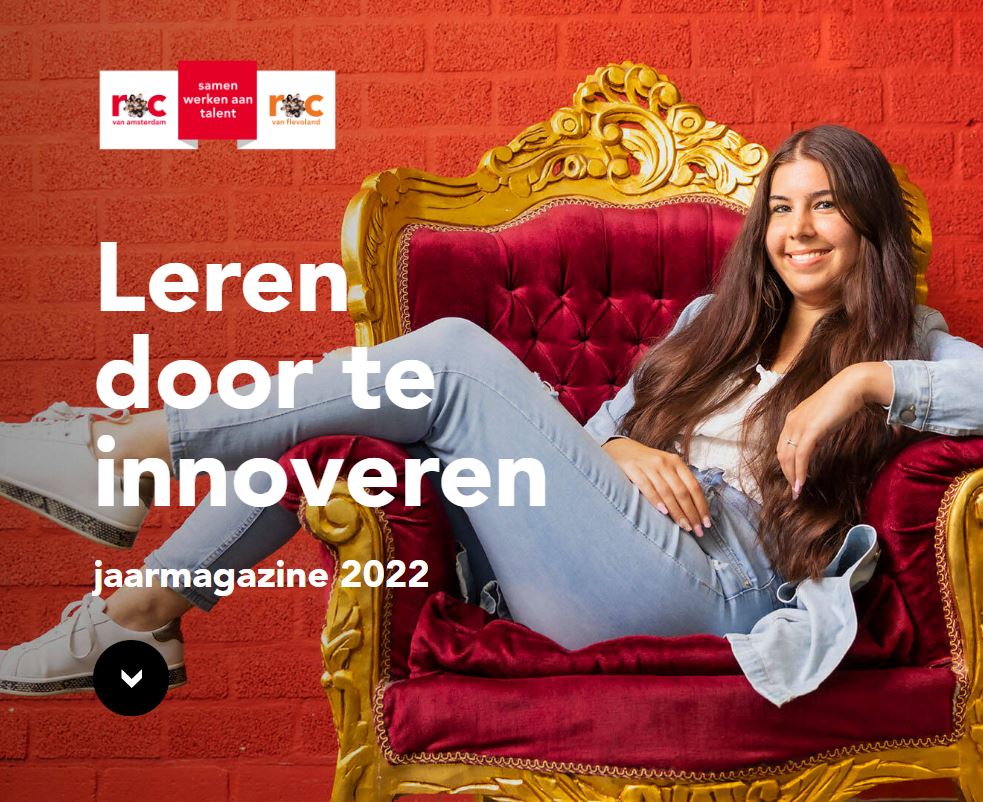 Ons Jaarmagazine staat online! Hierin kijken we terug op 2021. Een jaar waarin corona nog volop de boventoon voerde, maar waarin we ook volop innoveerden binnen het ROC van Amsterdam - Flevoland. Lees ons #jaarmagazine: bit.ly/3ajw0Np
